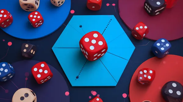 Uma mulher sorrindo enquanto joga online em seu laptop, cercada por elementos de cassino em néon, destacando a coleção diversificada de jogos do FIXE777.