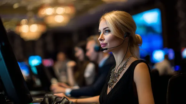 Um laptop brilhando com uma tela de login em um ambiente minimalista, simbolizando o sistema de acesso protegido do FIXE777.